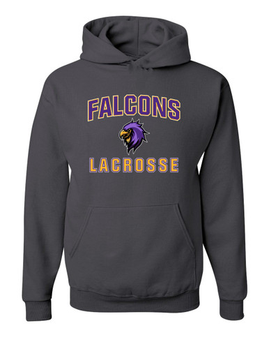 Monroe Falcons Sideview Lacrosse Men's Premium Hoodie