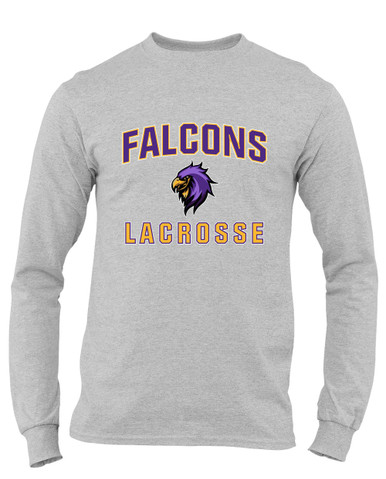 Monroe Falcons Sideview Lacrosse Men's Premium LS T-Shirt