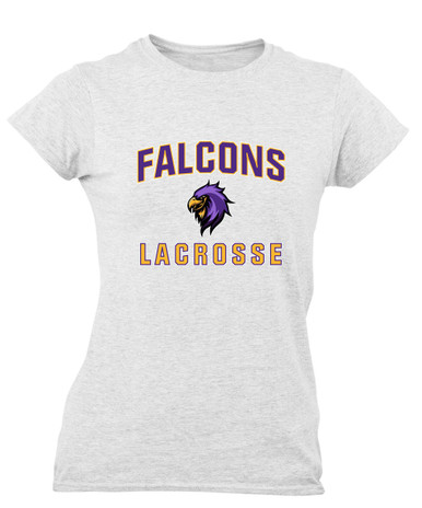 Monroe Falcons Sideview Lacrosse Women's SS T-Shirt