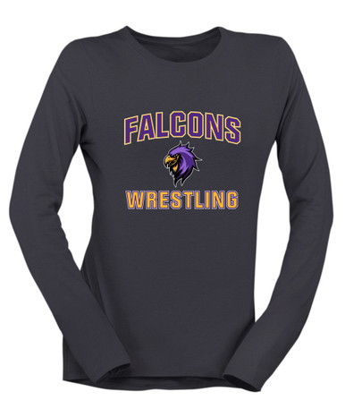 Monroe Falcons Sideview Wrestling Women's Premium LS T-Shirt