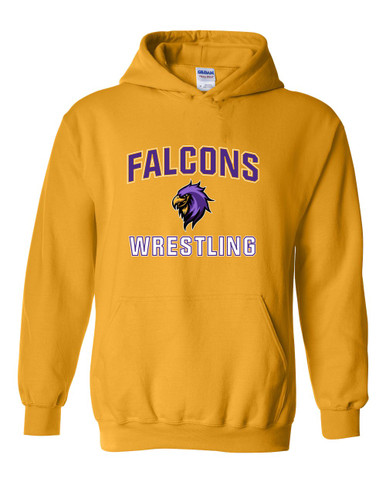 Monroe Falcons Sideview Wrestling Men's Hoodie