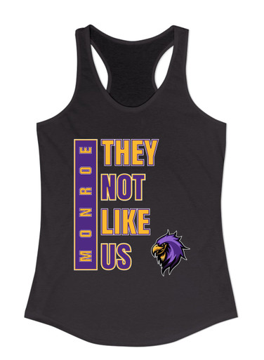 Monroe Falcons Sideview They Not Like Us #1 Women's Tank Top