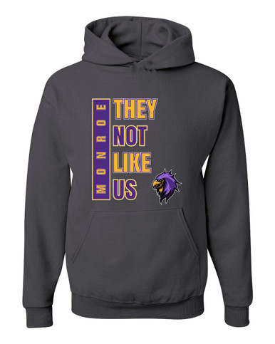 Monroe Falcons Sideview They Not Like Us #1 Men's Premium Hoodie