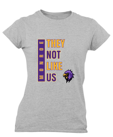 Monroe Falcons Sideview They Not Like Us #1 Women's Premium SS T-Shirt