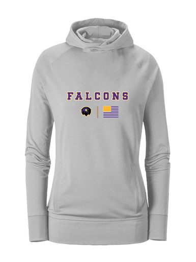 Monroe Falcons Front View Team Colors Flag Women's Hoodie