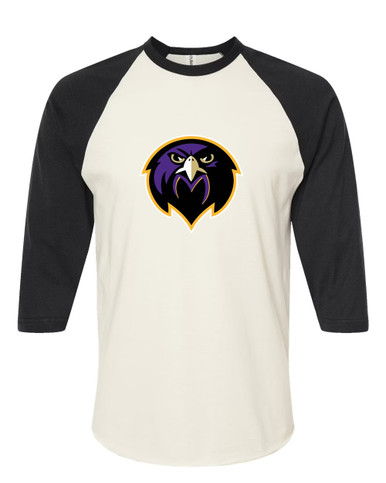 Monroe Falcons Front View Mascot #1 Men's Baseball T-Shirt