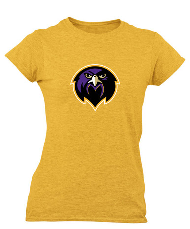 Monroe Falcons Front View Mascot #1 Women's Premium SS T-Shirt
