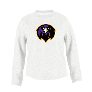Monroe Falcons Front View Mascot #1 Men's Sweatshirt