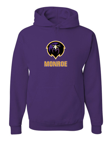 Monroe Falcons Front View Mascot #2 Men's Premium Hoodie