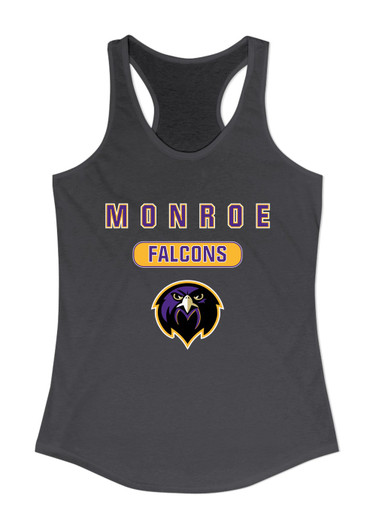 Monroe Falcons Front View Mascot #3 Women's Tank Top