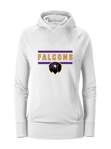 Monroe Falcons Front View Mascot #5 Women's Hoodie