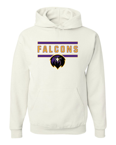 Monroe Falcons Front View Mascot #5 Men's Premium Hoodie