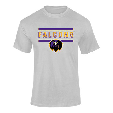 Monroe Falcons Front View Mascot #5 Men's SS T-Shirt