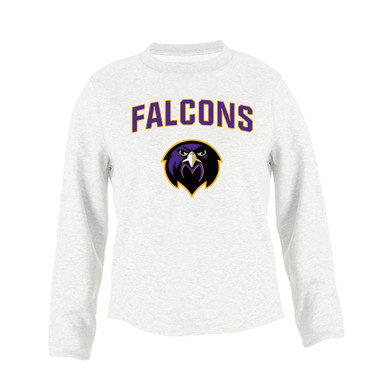 Monroe Falcons Front View Mascot #6 Men's Sweatshirt