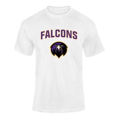 Monroe Falcons Front View Mascot #6 Men's SS T-Shirt