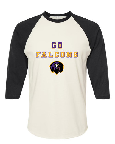 Monroe Falcons Front View Go Team Men's Baseball T-Shirt