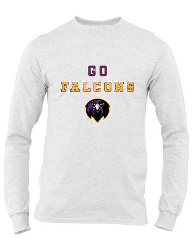 Monroe Falcons Front View Go Team Men's Premium LS T-Shirt