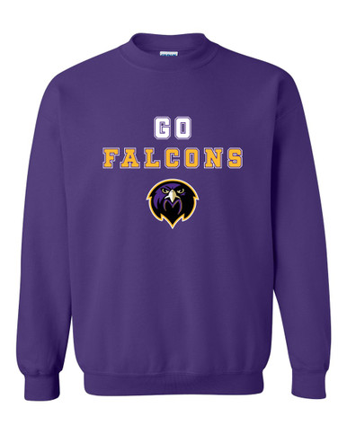 Monroe Falcons Front View Go Team Men's Sweatshirt
