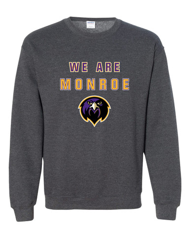 Monroe Falcons Front View We Are Men's Sweatshirt