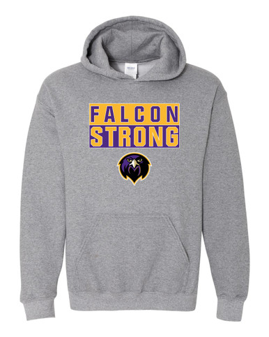 Monroe Falcons Front View Strong #1 Men's Hoodie