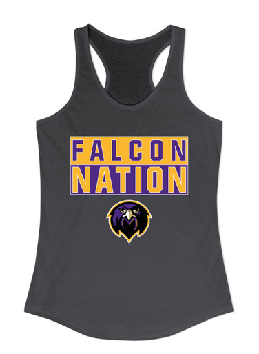 Monroe Falcons Front View Nation #1 Women's Tank Top