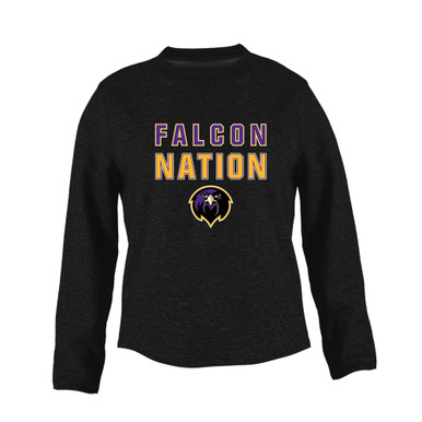 Monroe Falcons Front View Nation #2 Women's Sweatshirt