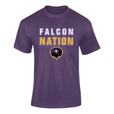Monroe Falcons Front View Nation #2 Men's SS T-Shirt