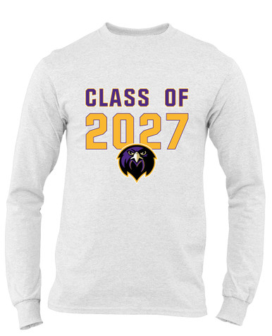 Monroe Falcons Front View Class of 2027 Men's Premium LS T-Shirt
