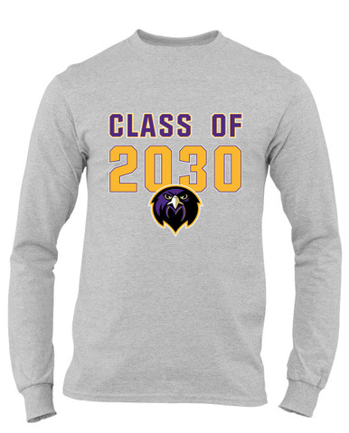 Monroe Falcons Front View Class of 2030 Men's Premium LS T-Shirt