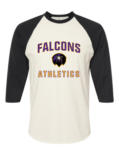 Monroe Falcons Front View Athletics Men's Baseball T-Shirt
