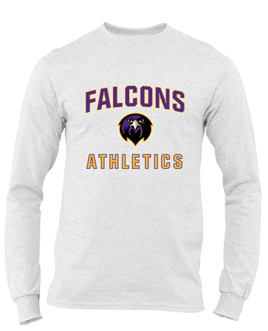 Monroe Falcons Front View Athletics Men's Premium LS T-Shirt