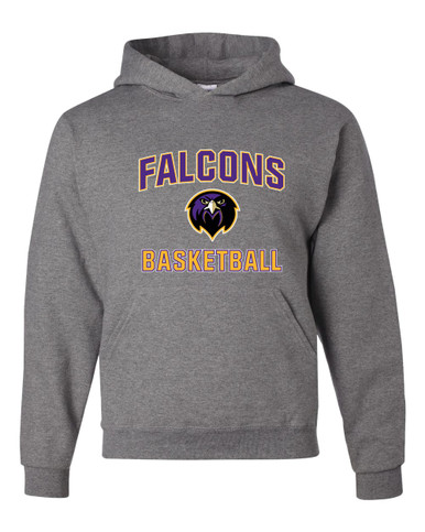 Monroe Falcons Front View Basketball #1 Men's Premium Hoodie