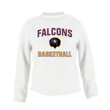 Monroe Falcons Front View Basketball #1 Men's Sweatshirt
