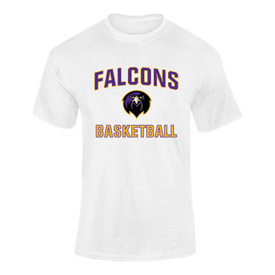 Monroe Falcons Front View Basketball #1 Men's SS T-Shirt