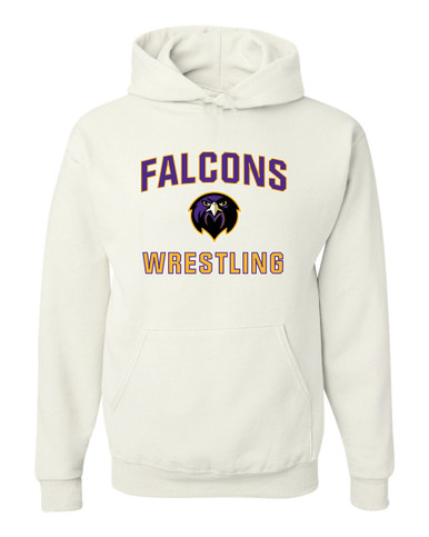 Monroe Falcons Front View Wrestling Men's Premium Hoodie