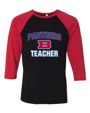 Bartlett Panthers Teacher Men's Baseball T-Shirt