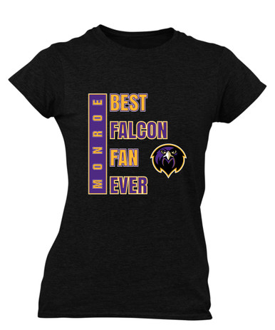 Monroe Falcons Front View Best Falcon Fan Women's Premium SS T-Shirt