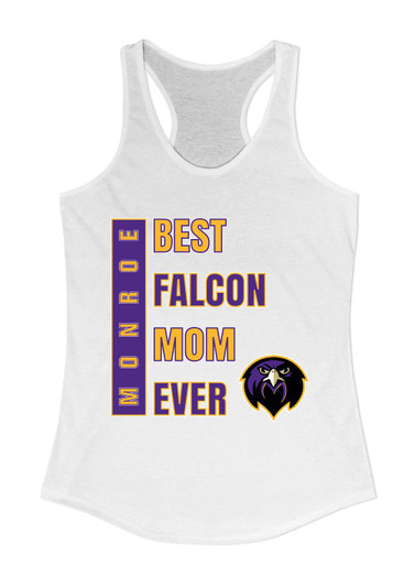 Monroe Falcons Front View Best Falcon Mom Women's Tank Top