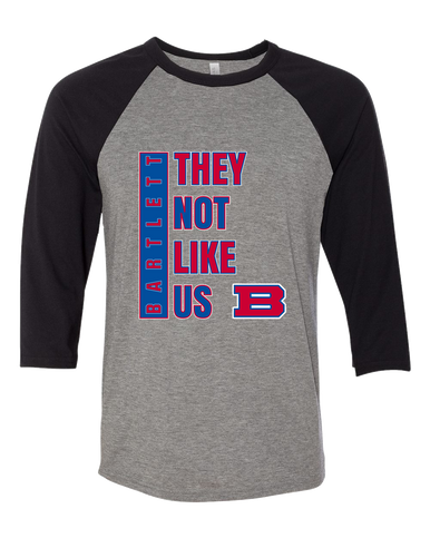Bartlett Panthers They Not Like Us #1 Women's Baseball T-Shirt