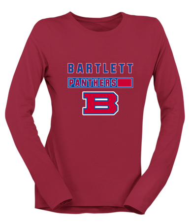 Bartlett Panthers Mascot #7 Women's Premium LS T-Shirt