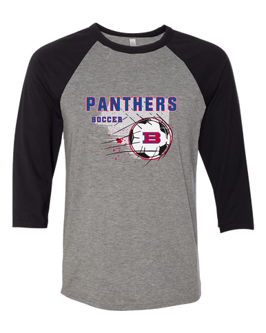 Bartlett Panthers Soccer #2 Women's Baseball T-Shirt