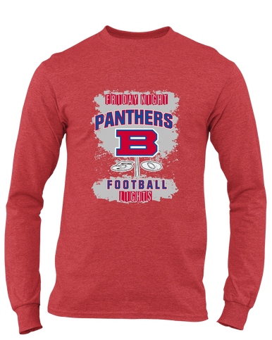 Bartlett Panthers Football #6 Men's LS T-Shirt