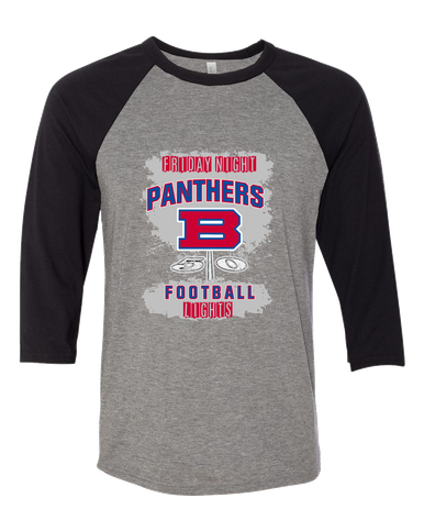 Bartlett Panthers Football #6 Women's Baseball T-Shirt