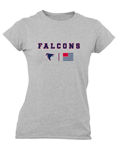 Clear Lake Falcons Team Colors Flag Women's Premium SS T-Shirt