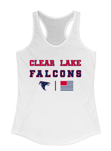 Clear Lake Falcons Spirit Flag Women's Tank Top