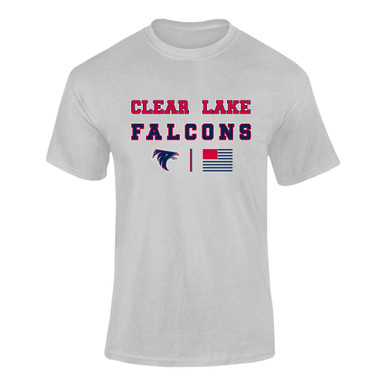 Clear Lake Falcons Spirit Flag Men's SS T-Shirt