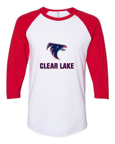 Clear Lake Falcons Mascot #2 Women's Baseball T-Shirt