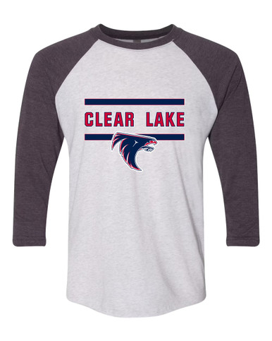 Clear Lake Falcons Mascot #4 Men's Baseball T-Shirt