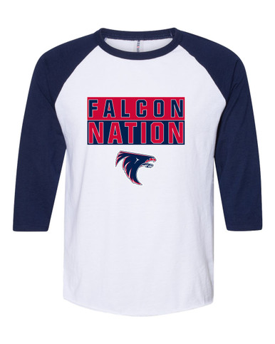 Clear Lake Falcons Nation #1 Women's Baseball T-Shirt