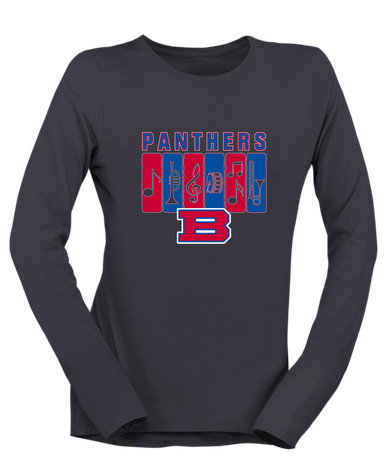 Bartlett Panthers Band # 2 Women's LS T-Shirt